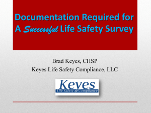Documentation Required for A Successful Life Safety Survey