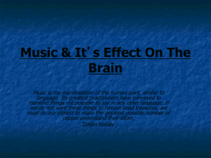 Music & It's Effect On The Brain