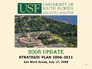 Brief Intro to the Plan – Peter - USF Sarasota