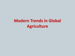 Agricultural Systems & Agricultural Regions