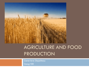 11. Food and agriculture