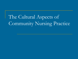 07 Cultural Diversity and Community Oriented Nursing Practice