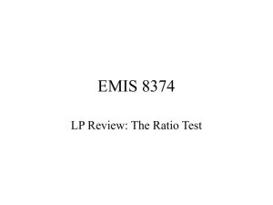 The Ratio Test