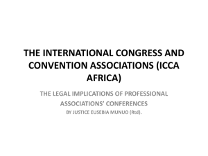 The legal implications of professional associations' conferences