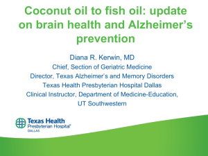 Maintain Your Brain Health - Texas Alzheimer's and Memory Disorders