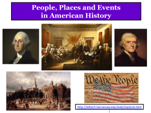 Famous People, Places and Events