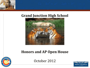 Advanced Placement Courses - Grand Junction High School