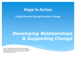 Hope in Action Ending Poverty through Systemic Change