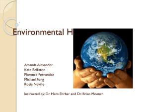 Environmental Health PowerPoint presentation