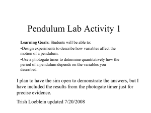 1 Clicker questions pendulum lab