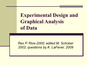 Experimental Design and Graphical Analysis of Data - Parkway C-2