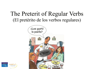 Preterit of regular verbs - Liberty Union High School District