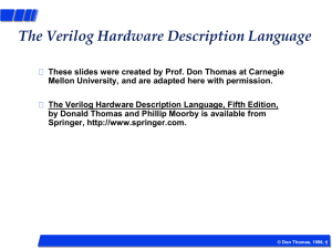 Verilog Hardware Description Language