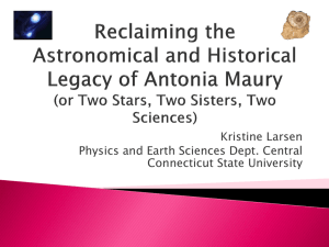 Reclaiming the Astronomical and Historical Legacy of Antonia Maury