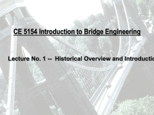 CE 5154 Introduction to Bridge Engineering