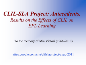 CLIL - Universitat de Barcelona