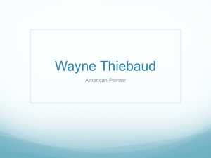 Wayne Thiebaud Power Point