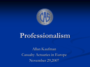 Presentation Title - Casualty Actuarial Society