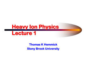 Lecture 1  - Institute for Nuclear Theory