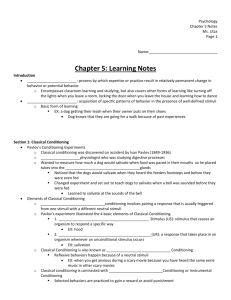 Chapter 5 Note Packet