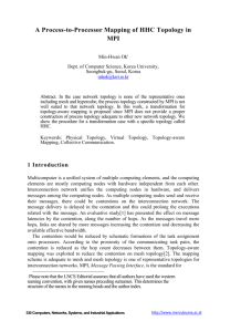 A Process-to-Processor Mapping of HHC Topology in MPI