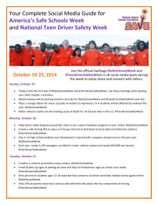 Social Media Guide for Teen Driver Safety Week
