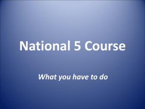 national 5 course outline
