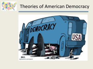 Theories of American Democracy