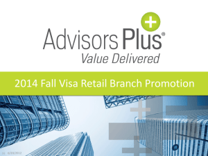 Visa Retail Branch Promotion