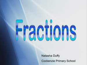 WHAT IS A FRACTION?