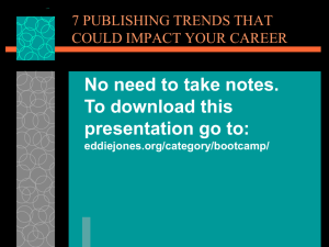 7 publishing trends that could impact your career