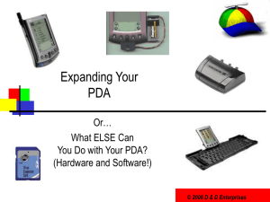 Expanding Your Palm PDA