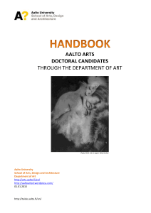 HANDBOOK for doctoral candidates in Art_2015