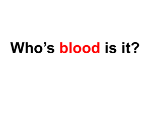 Multiple Alleles: ABO Blood Group
