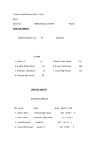 TENROC INVITATIONAL RESULTS 2013 BOYS 09/14/13 MEN'S