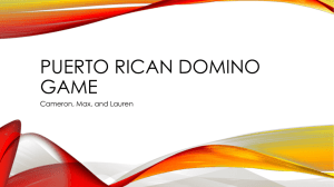 Puerto Rican Domino Game
