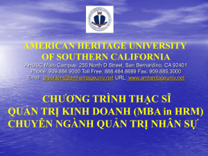 Học phí chương trình MBA - Hoang Nghiep Training and Consulting