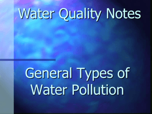 Water Quality Notes - TCAScienceSymposium