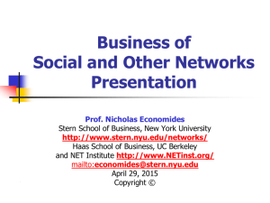 Network Industries - NYU Stern School of Business