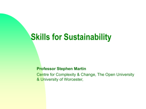 Skills for Sustainability and Employability