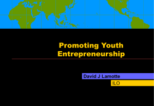 Entrepreneurship - International Labour Organization