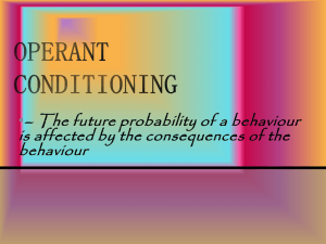 4. Operant Conditioning- Psychology