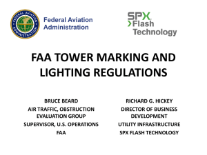 FAA Tower Marking and Lighting Regulations