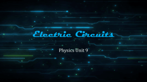 Physics 09-Electric Circuits (2015)