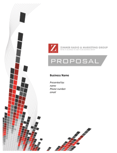 2015 Proposal Template