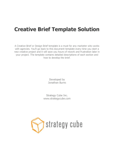 Creative Brief Template