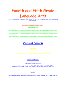 Fourth and Fifth Grade Language Arts