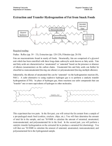 A. Fat Extraction - Chemistry at Winthrop University