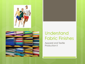 Understand Fabric Finishes