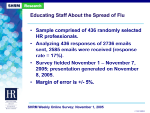 Has your organization plans to educate employees on spread of flu